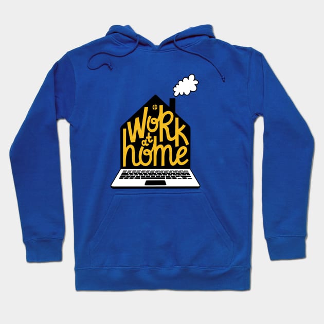 Work at home Hoodie by Julia Gosteva